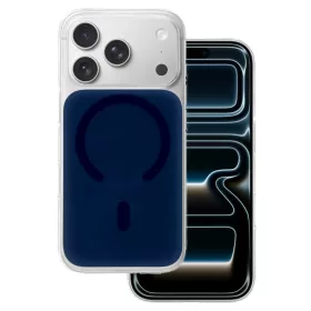 Fényes Magsafe iPhone 16 Pro Max tok sötétkék tok-5900217496441 1 kép