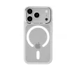 iPhone 17 Pro Max Fehér Benks Magnetic Mist tok Fém Keret (K070) (Kamera Vezérlő Gomb) tok