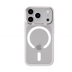   iPhone 17 Pro Max Fehér Benks Magnetic Mist tok Fém Keret (K070) (Kamera Vezérlő Gomb) tok