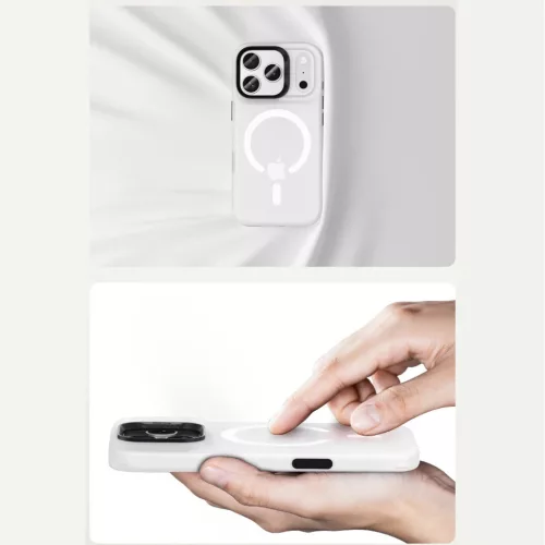  iPhone 17 Pro Max Fehér Benks Magnetic Lucid Armor tok (K070) (Kamer-6948005919948 6 kép