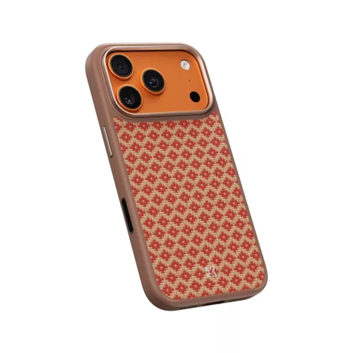 iPhone 17 Pro Narancs Benks Magnetic Armor Pro Armor Grid Kevlar tok F-6948005959654 3 kép