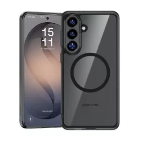   Samsung Galaxy S26 fekete Benks mágneses kristály TPU keret tok (0048)