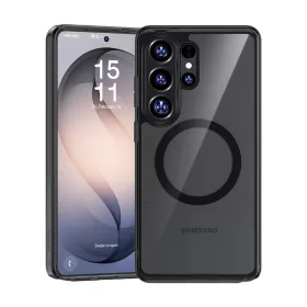  Samsung Galaxy S26 Ultra fekete Benks Mágneses Kristály TPU Keretes Tok (0050)