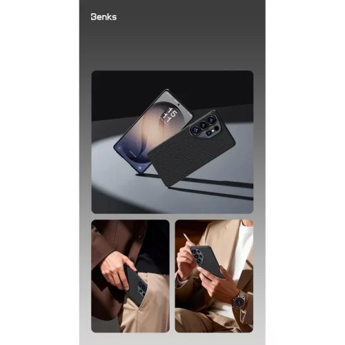  Samsung Galaxy S26 fekete Benks Magnetic Armor Air Kevlar Tok Fémker-6948005921293 9 kép