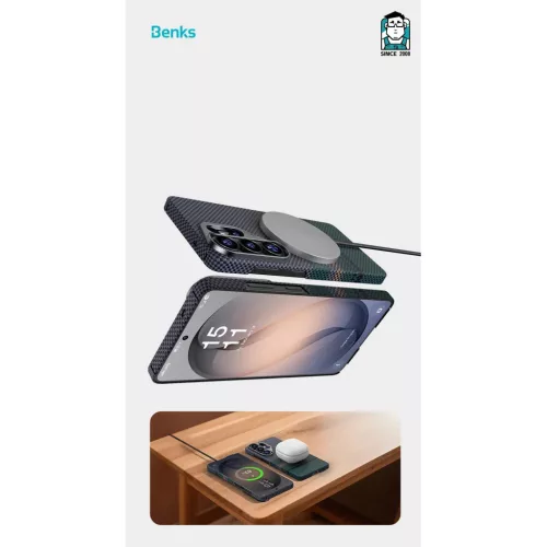  Samsung Galaxy S26 Benks Magnetic Armor Air Aurora Kevlar 600D tok-6948005921231 5 kép