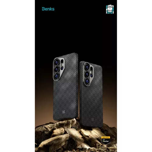  Samsung Galaxy S26 Ultra Fekete Benks Magnetic Armor Air Armor Grid K-6948005921538 10 kép