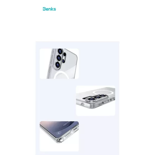  Samsung Galaxy S26 Átlátszó Benks Mágneses Kristály tok (A048)-6948005921149 6 kép