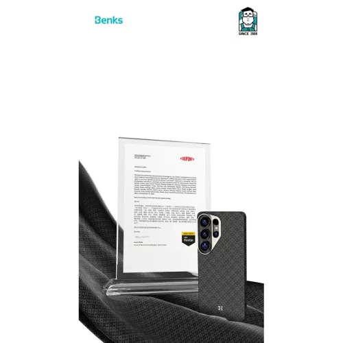  Samsung Galaxy S26 Fekete Benks Magnetic Armor Air Armor Grid Kevlar -6948005921569 6 kép