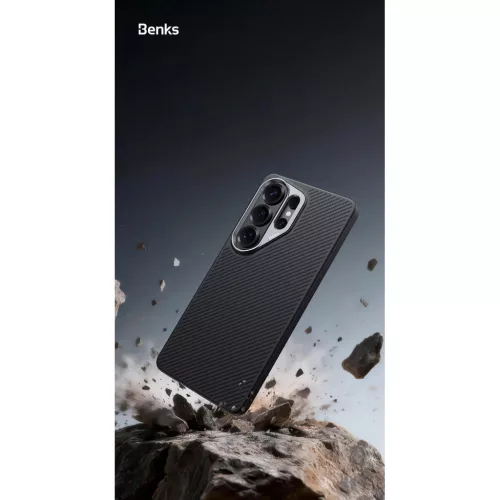 Samsung Galaxy S26 Ultra fekete Benks Magnetic Armor Pro Kevlar Tok F�-6948005921484 5 kép