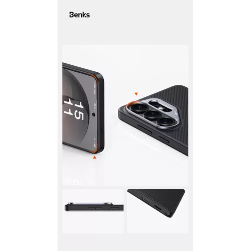 Samsung Galaxy S26 Ultra fekete Benks Magnetic Armor Pro Kevlar Tok F�-6948005921484 9 kép