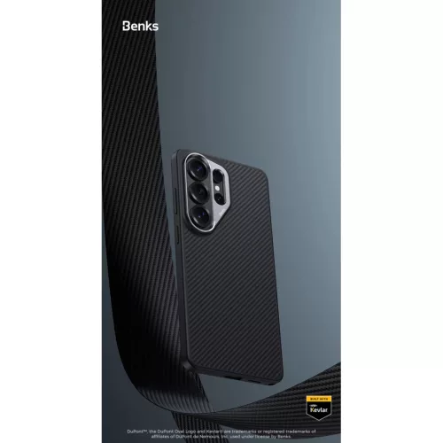 Samsung Galaxy S26 Ultra fekete Benks Magnetic Armor Pro Kevlar Tok F�-6948005921484 10 kép