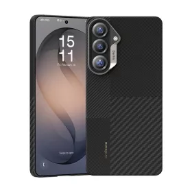   Samsung Galaxy S26 fekete Benks Montage Mágneses Védőtok Air Kevlar Fém Keret 600D+1500D (F048) tok