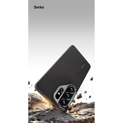 Samsung Galaxy S26 fekete Benks Montage Mágneses Armor Pro Kevlar tok-6948005921392 9 kép