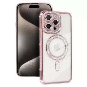 Bling Magsafe Xiaomi Redmi Note 15 Pro 4G tok rózsaszín