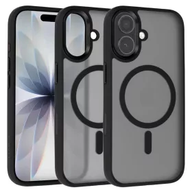  iPhone 17 Fekete Liavec Cloudy tok fém kamerakerettel (Kameravezérl-5900217504276 1 kép