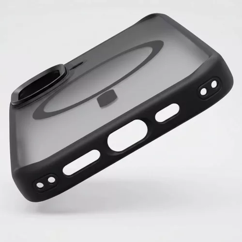  iPhone 17 Fekete Liavec Cloudy tok fém kamerakerettel (Kameravezérl-5900217504276 5 kép
