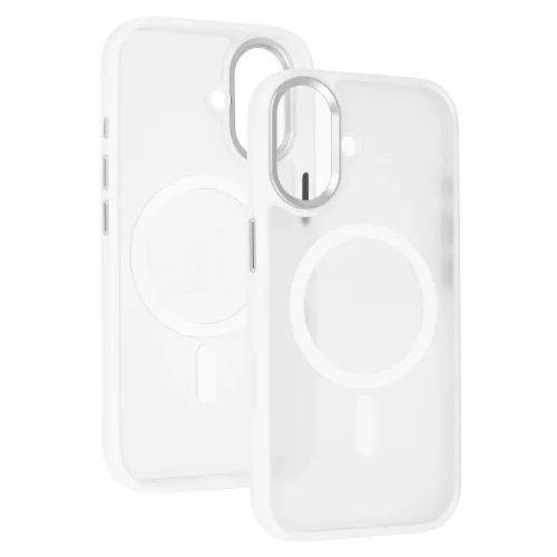  iPhone 17 Fehér Liavec Cloudy tok fém kamerakerettel (kamera vezér-5900217504283 2 kép