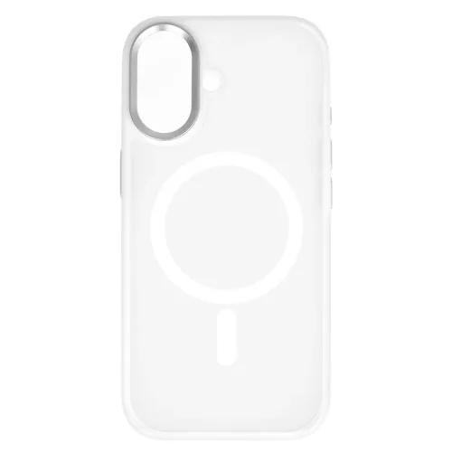  iPhone 17 Fehér Liavec Cloudy tok fém kamerakerettel (kamera vezér-5900217504283 3 kép