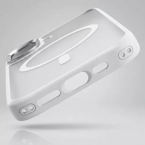  iPhone 17 Fehér Liavec Cloudy tok fém kamerakerettel (kamera vezér-5900217504283 5 kép