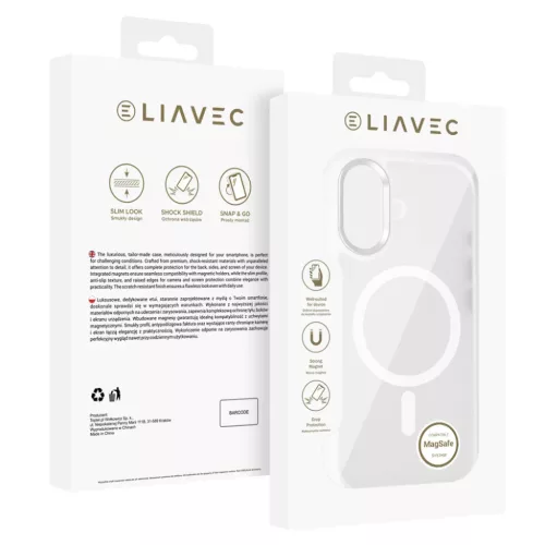  iPhone 17 Fehér Liavec Cloudy tok fém kamerakerettel (kamera vezér-5900217504283 6 kép