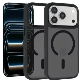  Iphone 17 Pro Max fekete Liavec Cloudy tok fém kamera kerettel (Kame-5900217504344 1 kép