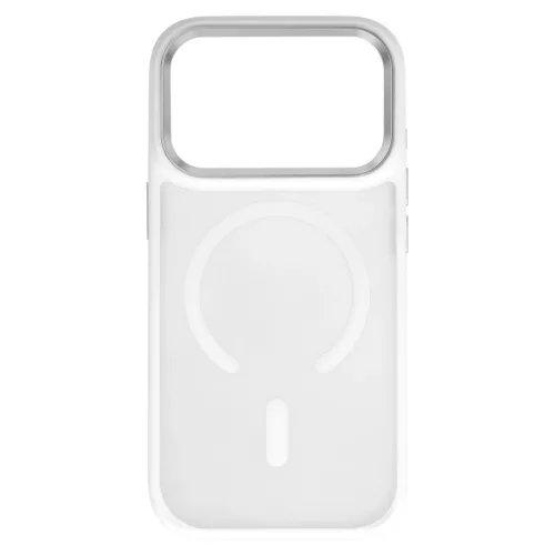  iPhone 17 Pro Max Fehér Liavec Felhős tok fém kamera kerettel (Kam-5900217504351 3 kép