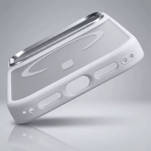 iPhone 17 Pro Max Fehér Liavec Felhős tok fém kamera kerettel (Kam-5900217504351 5 kép