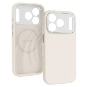  iPhone 17 Pro Max bézs Liavec Silk Shield tok fém kamera kerettel-5900217504634 2 kép