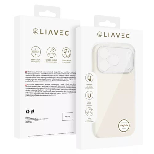  iPhone 17 Pro Max bézs Liavec Silk Shield tok fém kamera kerettel-5900217504634 5 kép