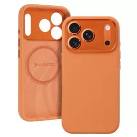  iPhone 17 Pro Max Narancssárga Liavec Silk Shield tok fém kamera ke-5900217504641 1 kép
