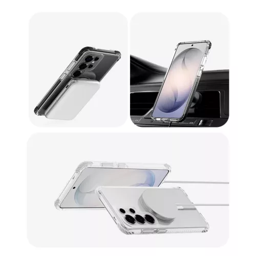  Samsung Galaxy S26 Átlátszó-Fekete Rock Crystal Clear mágneses sz-6942433018266 7 kép