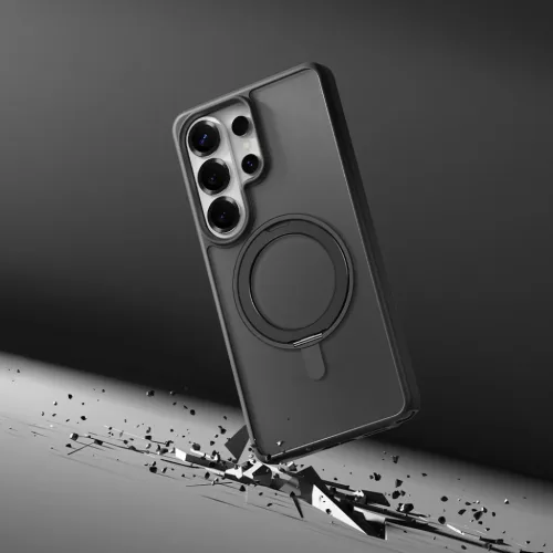 Samsung Galaxy S26 Ultra fekete Rock Rotating Stand Soft Touch Soroza-6942433018334 7 kép