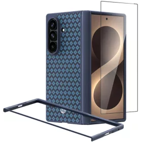    Samsung Galaxy Z Fold 8 Ultra kék Benks ArmorGrid Pro Grand Combo mágneses tok