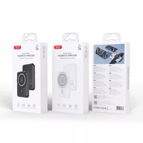 XO mágneses power bank PR264 20W 10000mAh fekete-6920680862528 3 kép