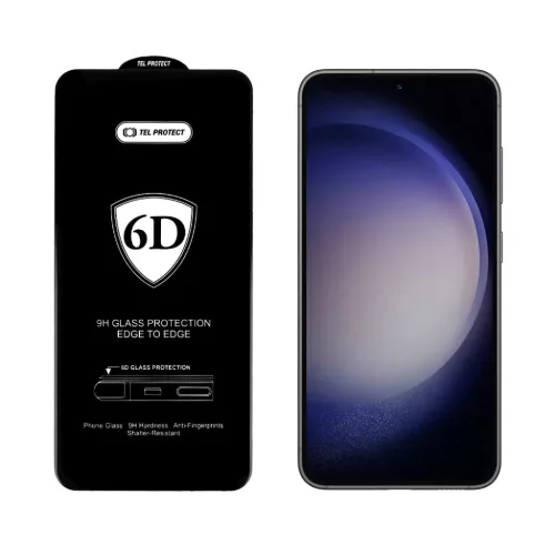 Full Glue 6D Tempered Glass for SAMSUNG GALAXY S22/S23 FEKETE (ujjleny-5900217017899 4 kép