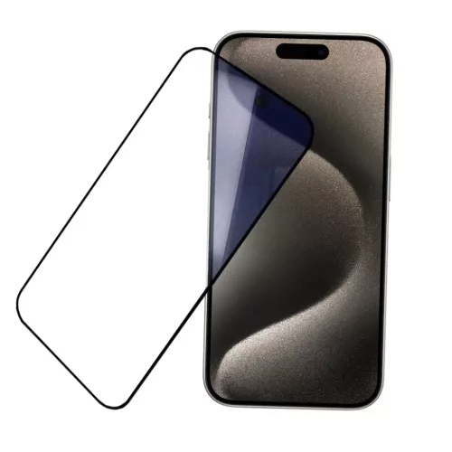 Edzett Üveg Anti-Kék Fény Teljes Ragasztás iPhone 15/15 Pro üvegf-5900217142669 3 kép