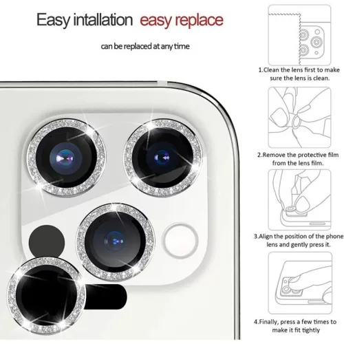 Kemény gyémánt edzett üveg kamerára (LENCSE) Samsung Galaxy S24 P-5900217413929 5 kép
