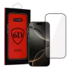 Full Glue 6D Tempered Glass üvegfólia IPHONE 16 PRO /iPhone 17 fekete kerettel
