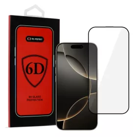   Full Glue 6D Tempered Glass üvegfólia IPHONE 16 PRO /iPhone 17 fekete kerettel