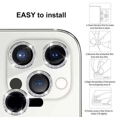 Tempered Glass HARD DIAMOND kameraüveg iPhone 16/16 Plus arany (2 dar-5900217442660 5 kép