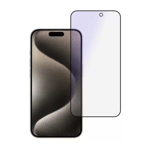 Edzett Üveg Kékfény Elleni Teljes Ragasztás Iphone 16 Pro-hoz üve-5900217442882 2 kép