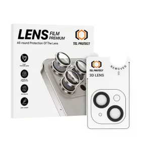   Tel Protect 3D kamera lencse üvegfólia iPhone 14/14 Plus fekete (2 darab lencse) üvegfólia