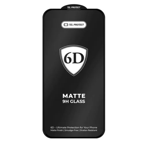 Tel Protect Teljes Ragasztású 6D Matt Edzett Üvegfólia iPhone 16 P-5900217469599 3 kép
