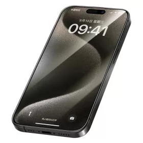   Benks edzett üveg Arc Shield teljes lefedettségű üvegfólia iPhone 15 Pro fekete üvegfólia
