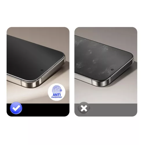 Tel Protect Full Glue 6D Matt Üvegfólia iPhone 17 Air Fekete üvegf�-5900217495543 8 kép