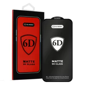    Samsung Galaxy S26 Ultra Fekete Tel Protect Full Glue 6D Matt Edzett Üveg (ujjlenyomat feloldással) üvegfólia