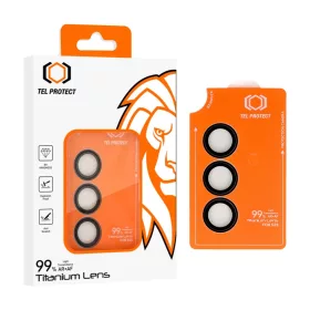   Samsung Galaxy S26 fekete Tel Protect Titanium lencsevédő edzett üveg 99% AR (3 db lencse)