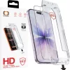  iPhone 16 Pro/17 fekete Tel Protect Pormentes Könnyen Felhelyezhető Teljes Ragasztós 6D Edzett Üveg üvegfólia