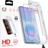 Tel Protect Porementes Könnyű Felhelyezés Teljes Ragasztású 6D Edzett Üveg Samsung Galaxy A36 5G fekete üvegfólia