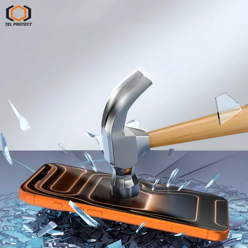 Iphone 14 Pro fekete Tel Protect Dust-Free Easy Fit Full Glue 6D edzet-5900217503408 4 kép